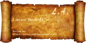 Laczo András névjegykártya